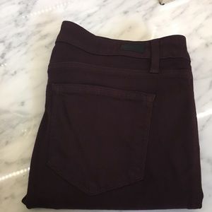 Paige dark burgundy jeans